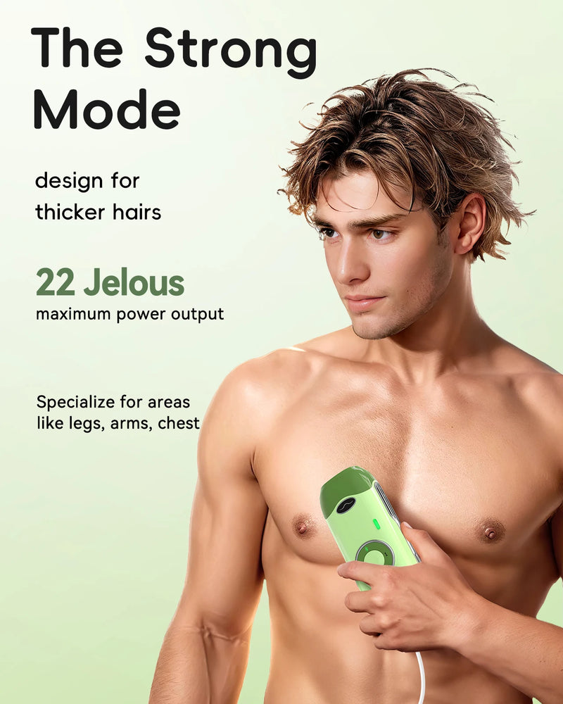 Epilatore laser 22J Corpo Bikini Trattamento Flashi illimitati Risultati permanenti di depilazione IPL in 4 settimane per uomini Donne Uso domestico