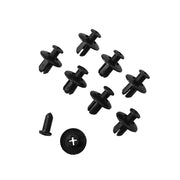 Rivetti Auto 8mm in Plastica Nera – Clip di Fissaggio Premium per Paraurti, Parafango e Pannelli, Compatibili con Toyota, Nissan, Kia, Subaru - Campeda