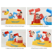 Hammer Battle Toys, Mini children's Head bussare Little Man Fighting Table Games forme di cartoni animati carini, regali giocattolo per ragazzi e ragazze