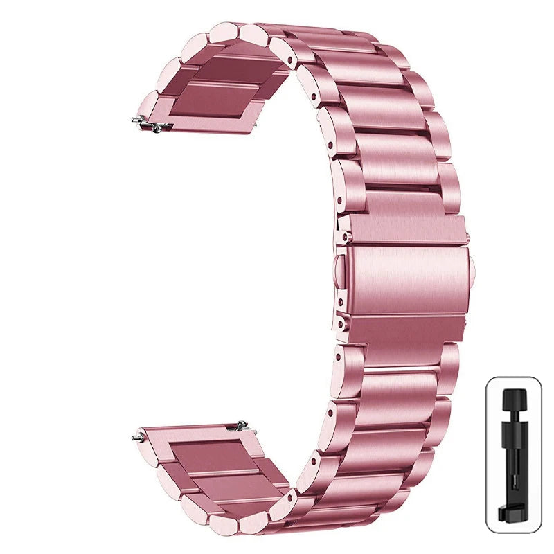 Cinturino Acciaio Inossidabile 20mm/22mm – Compatibile Samsung Galaxy Watch, Huawei GT, Amazfit - Campeda