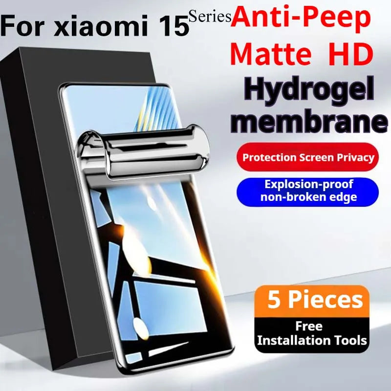 Xiaomi15T Pellicola idrogel opaca per Xiaomi 15TPro Protezione schermo privacy Xiaomi 15SPro Luce blu morbida HD Anti Peeping Mi15Ultra
