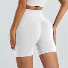 Pantaloncini da yoga estivi a vita alta per donna Pantaloni da fitness da corsa alla moda e sexy Leggings da yoga tinta unita Collant elastici