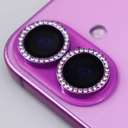 Set di coperture obiettivo diamante rosa per iPhone 14-17