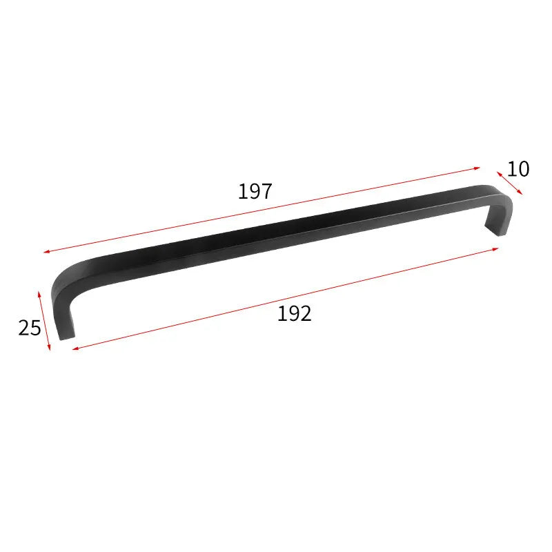 Set di 12 Maniglie Moderne per Armadio 64mm/96mm/128mm/160mm/192mm in Alluminio Solido - immagine 12