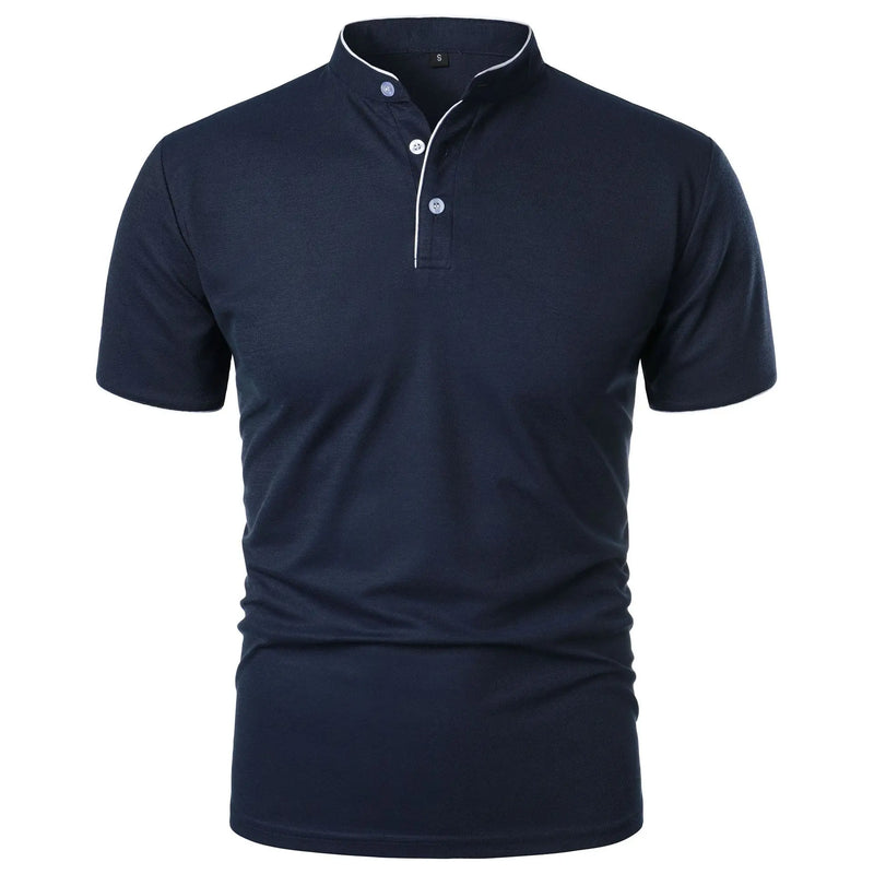 Polo uomo ANIMAL GAME maniche corte – estiva, casual tinta unita, traspirante e comoda - Campeda
