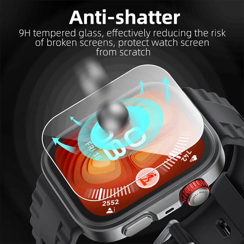 9H Tempered Glass for Huawei Watch Fit 4 Pro, Premium Screen Protector HD Clear Durable Anti-Scratch Protective Film Accessories