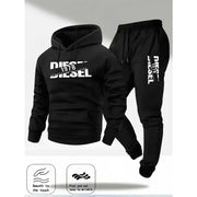 Tuta sportiva uomo 2 pezzi – felpa con cappuccio e pantaloni casual, outfit primavera, autunno/inverno moda streetwear - Campeda