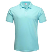 Polo da Golf traspirante ad asciugatura rapida T-Shirt uomo estiva a maniche corte - immagine 18