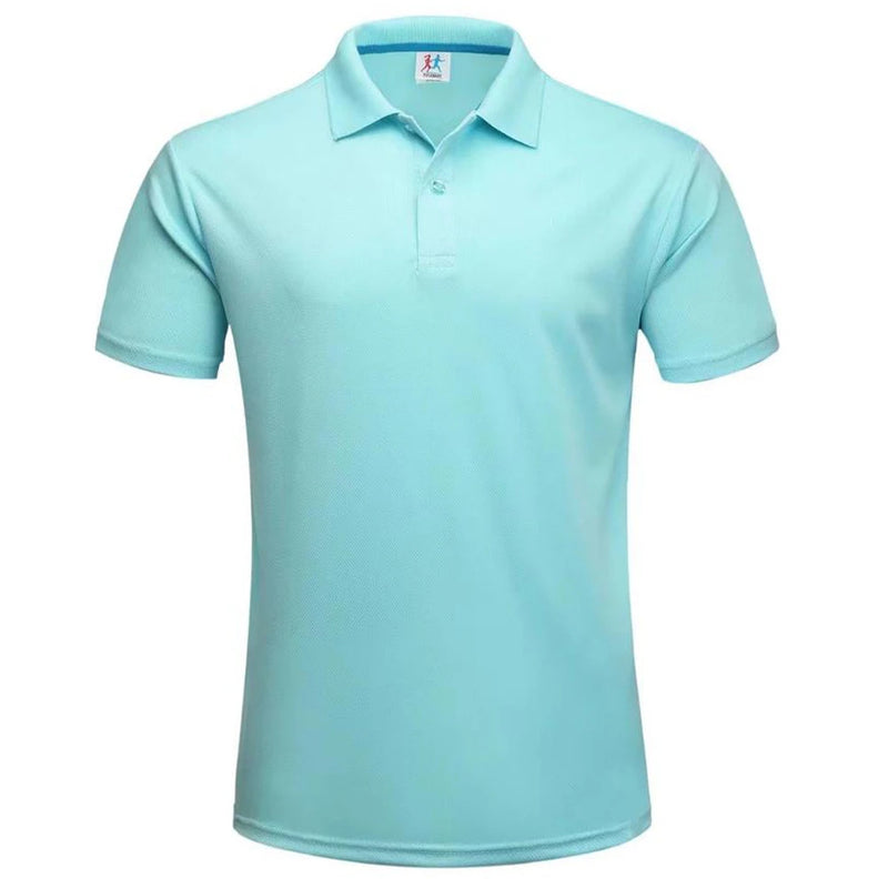 Polo da Golf traspirante ad asciugatura rapida T-Shirt uomo estiva a maniche corte - immagine 18