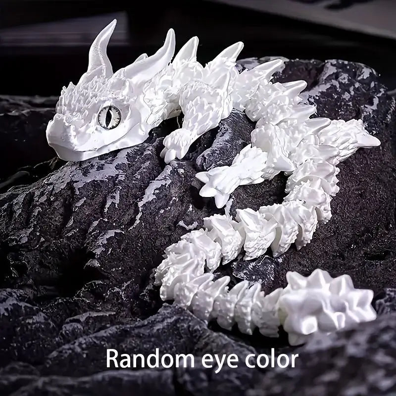 3D Stampato Drago Magico Giocattolo 3D Girevole Articolato per Ufficio e Decorazione Desk