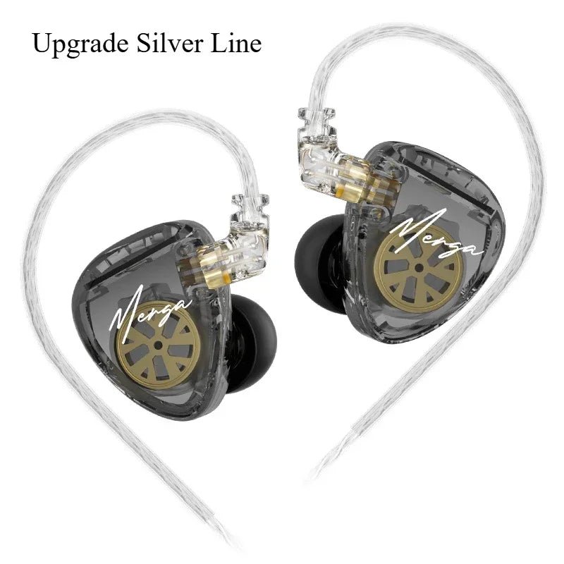 KZ Merga HIFI Auricolari in-ear cablati Driver quad-driver Driver dinamico doppio Uscita audio Sintonia ad alta risoluzione con cavo staccabile