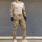 Kit tattici Tute mimetiche da esterno per uomo Uniforme combattimento Pantaloni - immagine 3