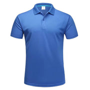 Polo da Golf traspirante ad asciugatura rapida T-Shirt uomo estiva a maniche corte - immagine 4