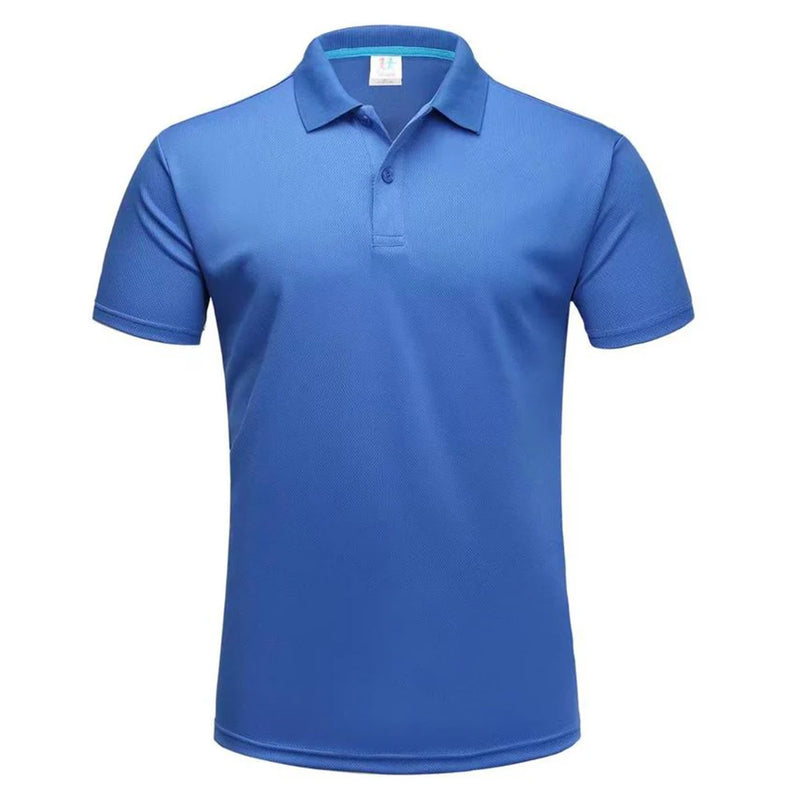 Polo da Golf traspirante ad asciugatura rapida T-Shirt uomo estiva a maniche corte - immagine 4
