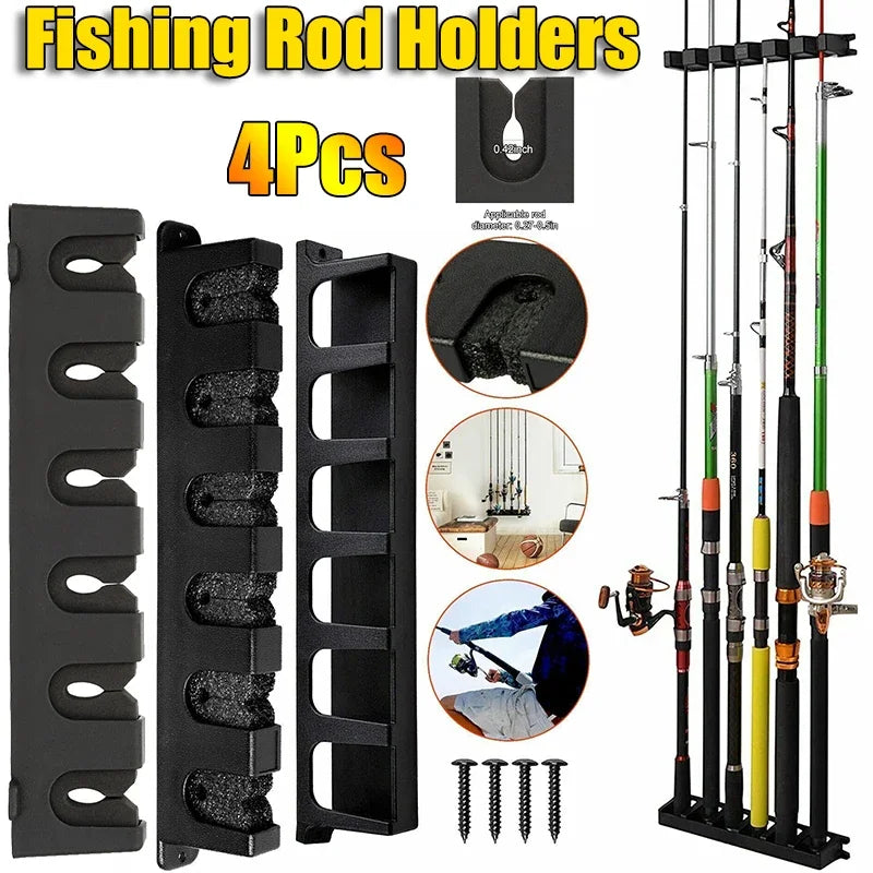 Supporti per canna da pesca Supporto asta verticale a 6 canne palo modulare - immagine 2