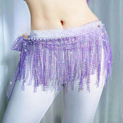 Accessorio per Danza del Ventre Sciarpa con Pietre e Rete - immagine 4