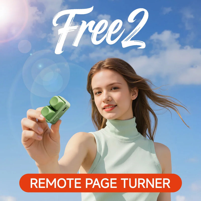 2025 Tastiera Doppio Pulsante E-book Page Turner Per Tablet Telefono Mobile Blue Tooth Telecomando Scorri Visi brevi per Android/IOS