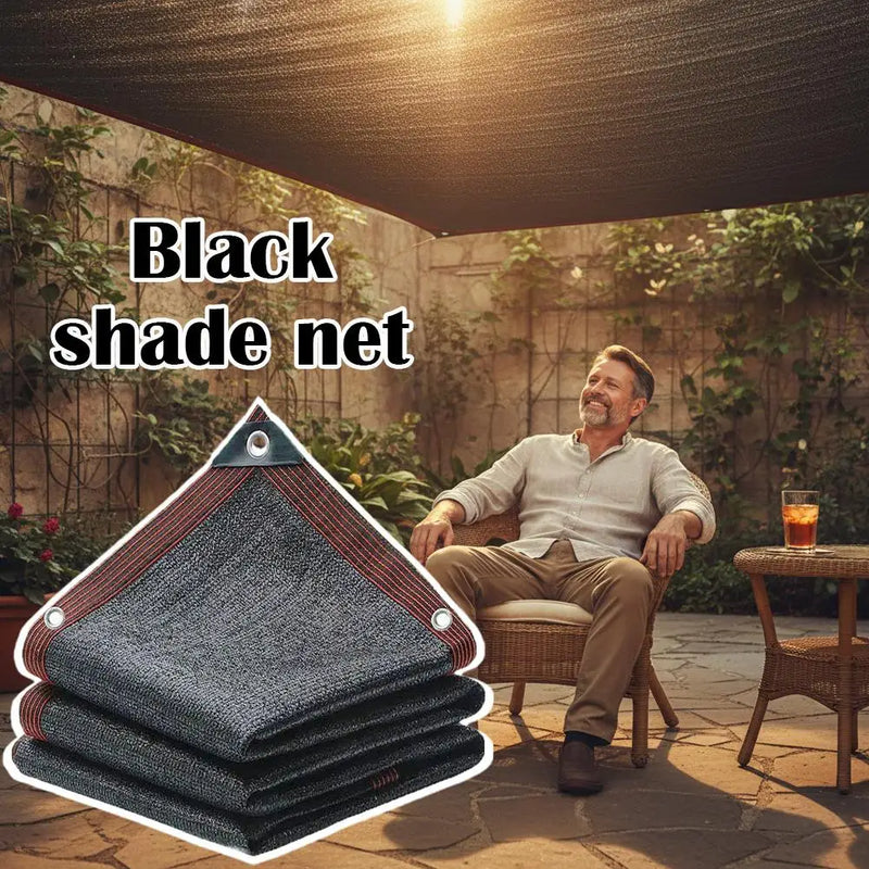 Telo Ombreggiante Nero in Rete – Occhielli Parasole per Piante da Giardino - immagine 3
