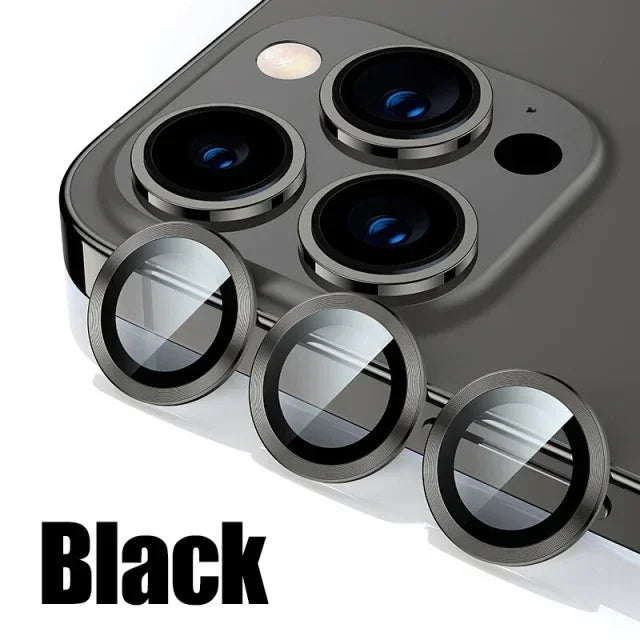 Proteggiobiettivo per iPhone 15 13 12 11 – 3 pezzi - Black iPhone 11 or 11 Pro - immagine 13