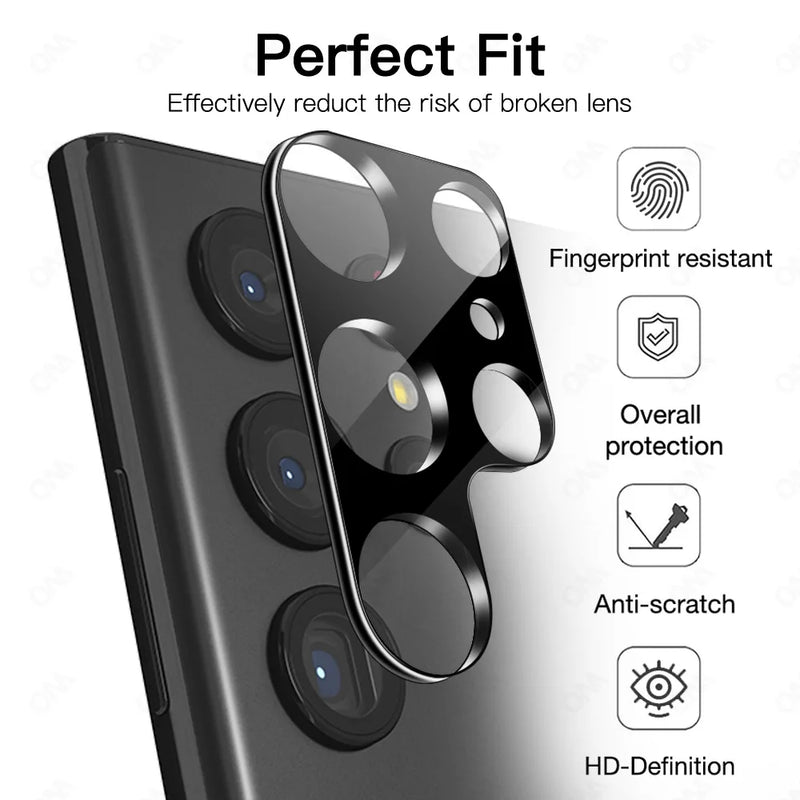 Camera Lens Protector for Samsung Galaxy S25 S24 S23 S22 S21 Ultra Plus FE Tempered Glass Rear Camera Protector Accessories