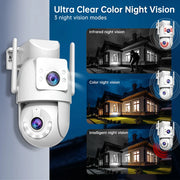 Jooan 4K 8MP HD Wifi PTZ Telecamera Esterna 5G Dual Lens Telecamere IP - immagine 4