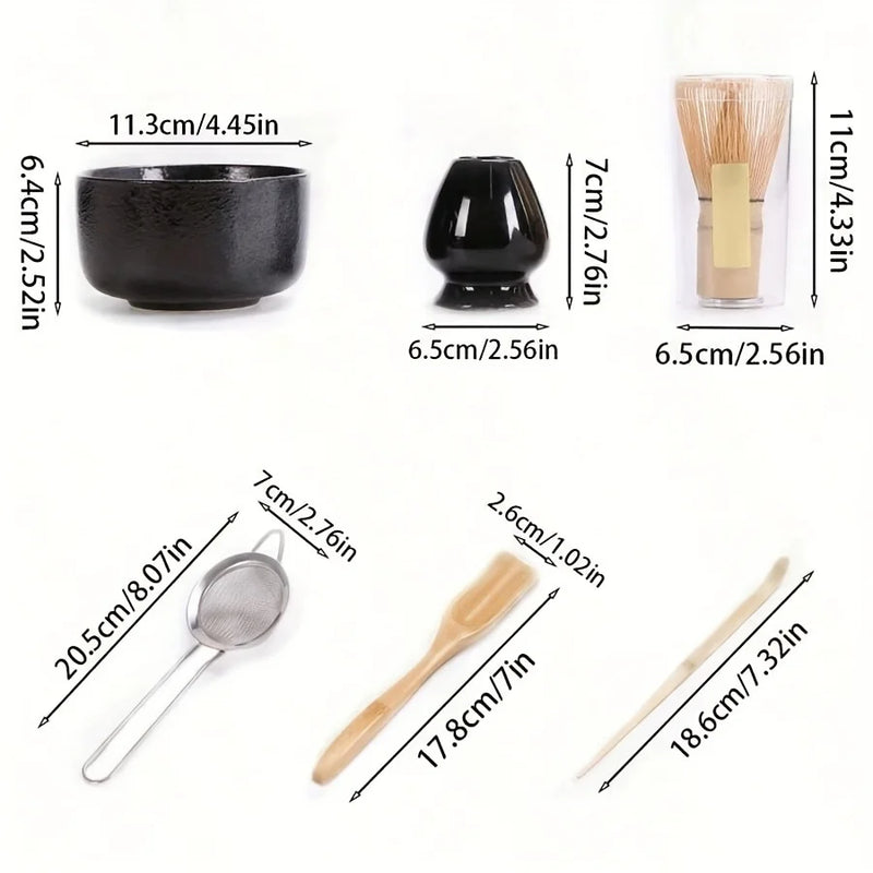 6 pezzi/set ciotola Matcha in stile giapponese cucchiaio - immagine 5