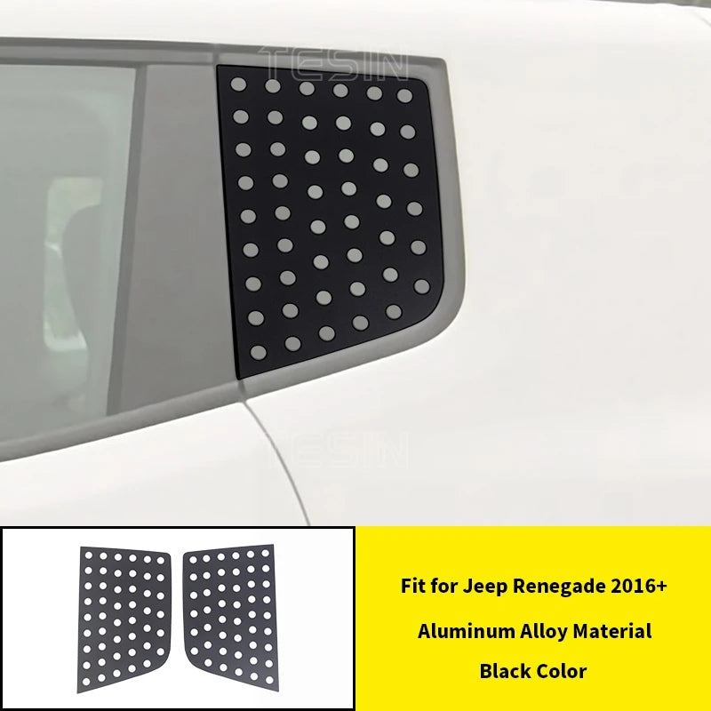 Modanature Vetri Jeep Renegade 2016-2024 – Copertura Decorativa in Alluminio Premium