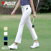 PGM pantaloni da Golf estivi donna caviglie Cropped Fit Slim svasati elastici tasca