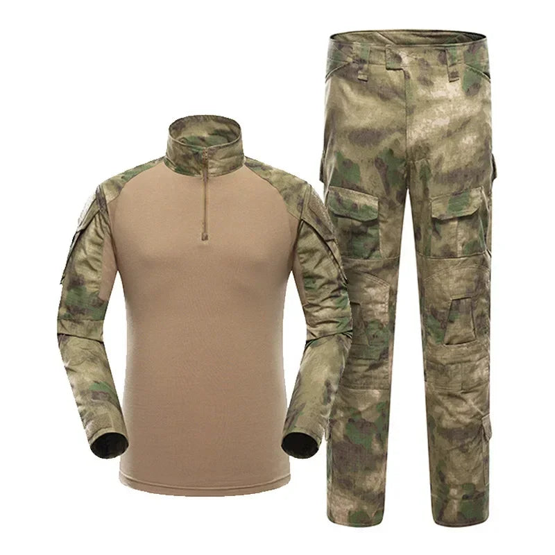 Kit tattici Tute mimetiche da esterno per uomo Uniforme combattimento Pantaloni - FXL S-45-55KG - immagine 36