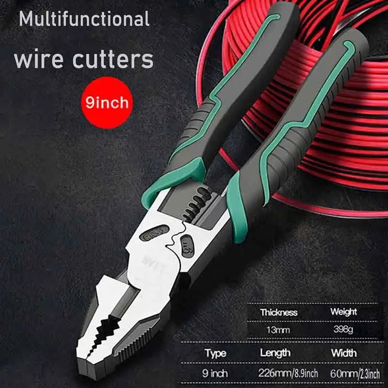 Tagliafili multifunzionali in lega resistente Pinze ad ago diagonale Strumenti hardware Set di pinze per filo per elettricisti universali - Campeda