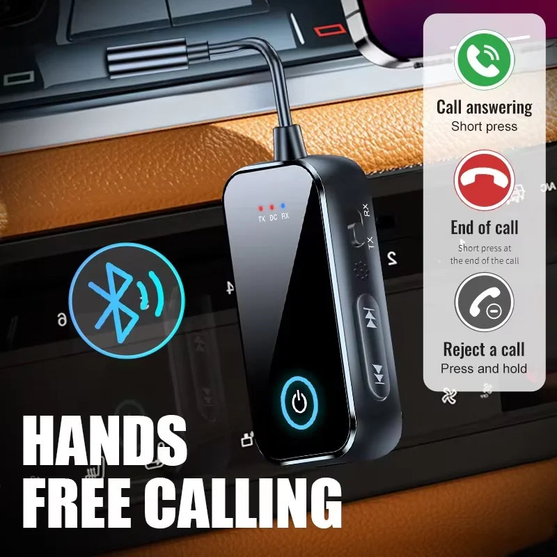 Ricevitore trasmettitore audio Bluetooth 6.0 AUX Adattatore wireless 2 IN 1 da 3 - immagine 5