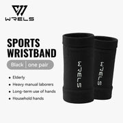 WRELS 1 Paio di Manicotti Compressivi per Polso Supporto - 1Pair Black - immagine 2