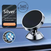 Supporto magnetico per telefono auto universale iPhone Xiaomi Huawei Samsung Adesivo - Silver-Rotate - immagine 14