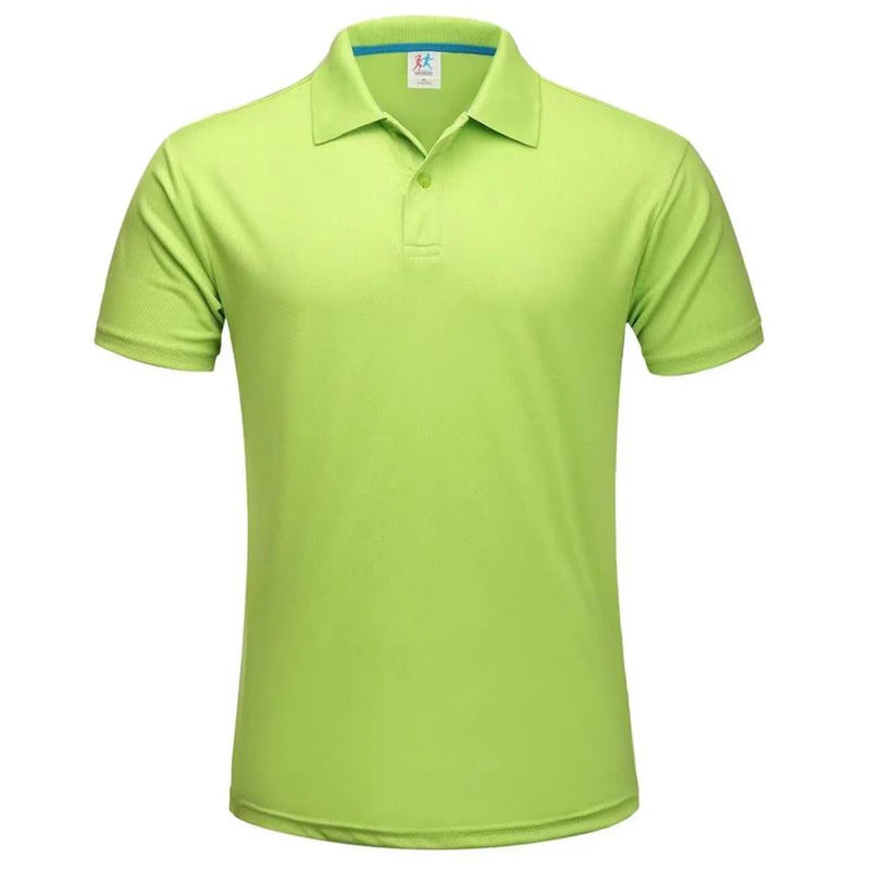 Polo da Golf traspirante ad asciugatura rapida T-Shirt uomo estiva a maniche corte - immagine 15