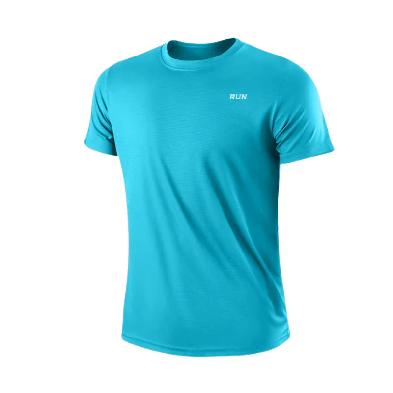 T-shirt da uomo a maniche corte ad asciugatura rapida palestra - immagine 16