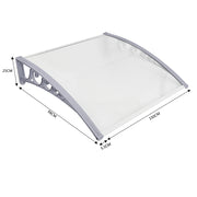 Tettoia per Porta Ingresso – Protezione dalla Pioggia - Gray100 150cm - immagine 10