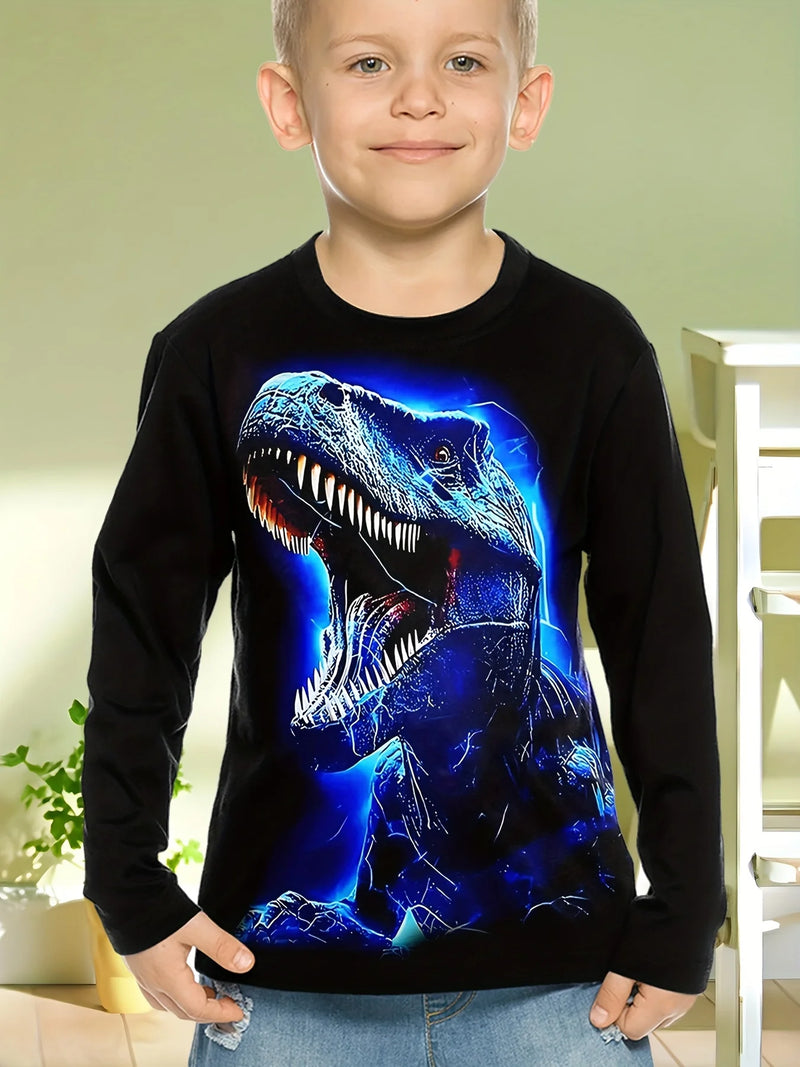 Abbigliamento per bambini Ragazzi Tshirt Manica lunga Cool Gamepad Modello Stampa - immagine 15