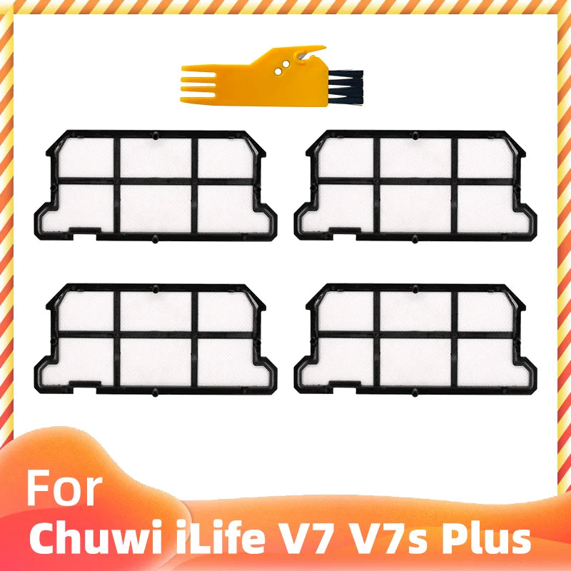 Spazzole laterali intere Filtro filtro Mop Panno per Chuwi iLife V7 / V7s Plus Robot Aspirapolvere Pezzo di ricambio