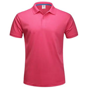 Polo da Golf traspirante ad asciugatura rapida T-Shirt uomo estiva a maniche corte - immagine 12