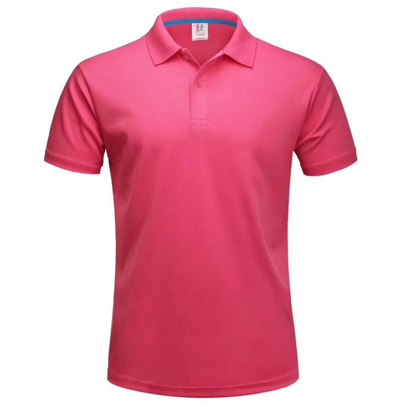 Polo da Golf traspirante ad asciugatura rapida T-Shirt uomo estiva a maniche corte - immagine 12