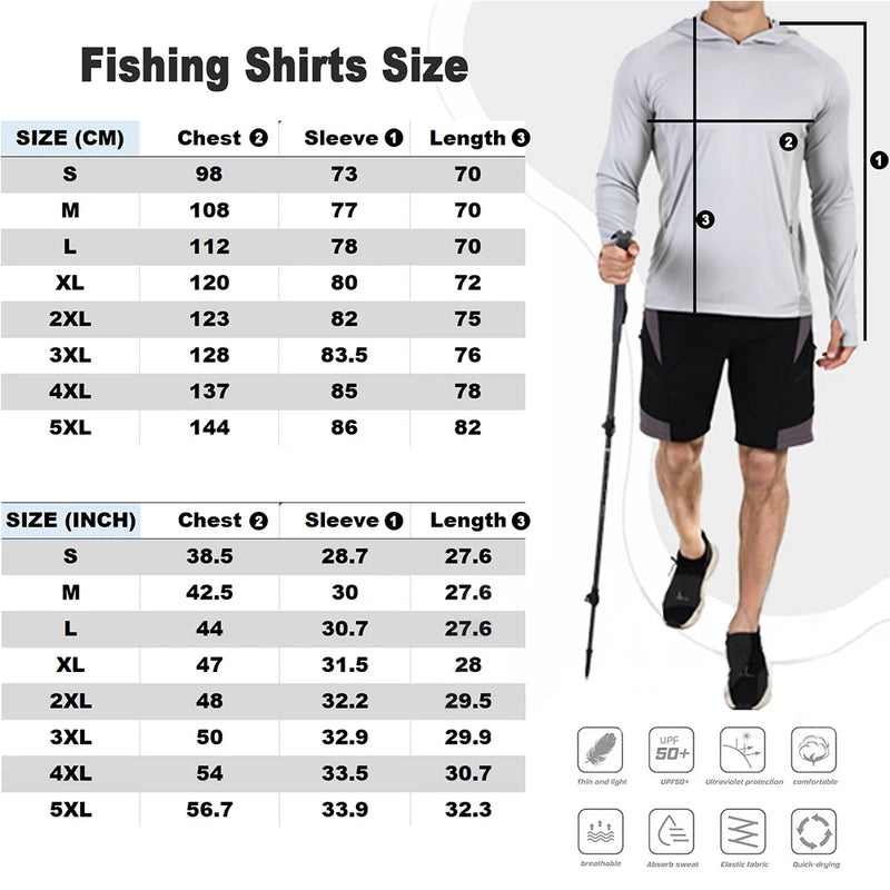 T-shirt da pesca Manica lunga donna Protezione UV Felpe con cappuccio Maschera - immagine 5