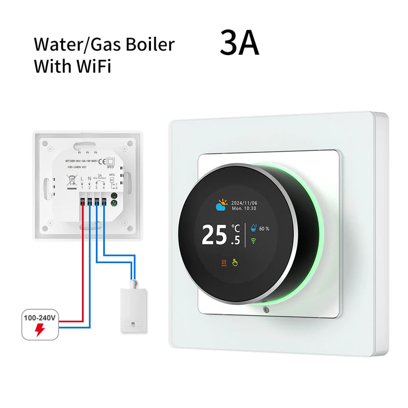 AVATTO Tuya WiFi Smart Manopola Termostato Regolatore di Temperatura Per Acqua Caldaia A Gas Riscaldamento Elettrico Funziona Con Alexa Google Casa