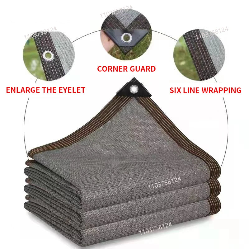 Parasole in HDPE beige per piante da giardino, protezione UV, parasole per esterni, parasole per piscina 75-80%