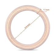 1 paia/lotto legno di 1.1 "Anello da ginnastica portatile fitness a casa - immagine 5