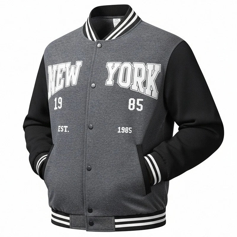 Giacche da Baseball Stile American College Abbigliamento Streetwear Uomo - immagine 5