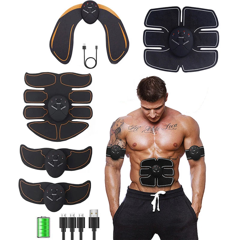 EMS Stimolatore Muscolare Addominale – Allenatore Elettrico per Addome, Fianchi e Corpo