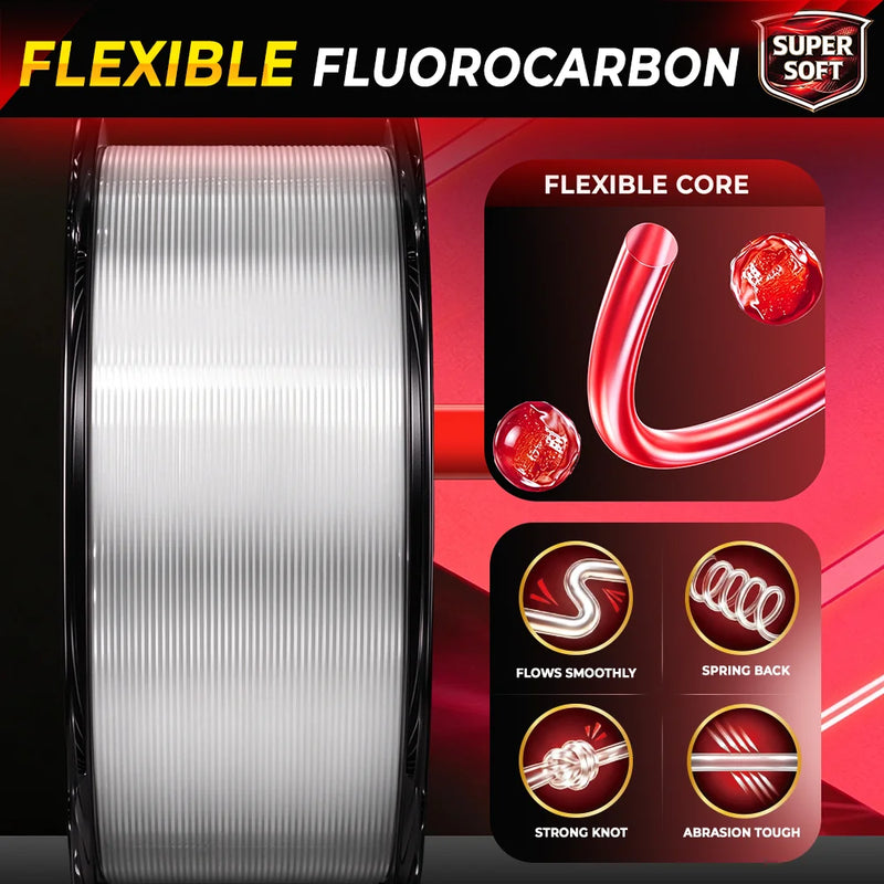 Thornsline filo da pesca in fluorocarbon flessibile 100 m - immagine 4