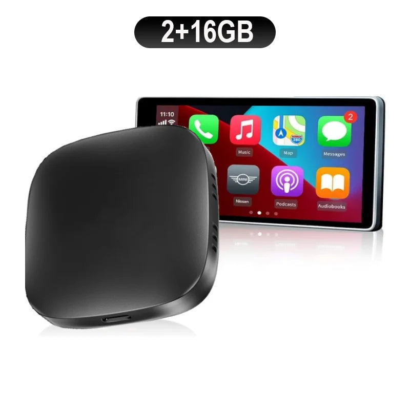 Box AI Android 11 CarPlay da Cablato a Wireless TV Universale Plug and - immagine 7