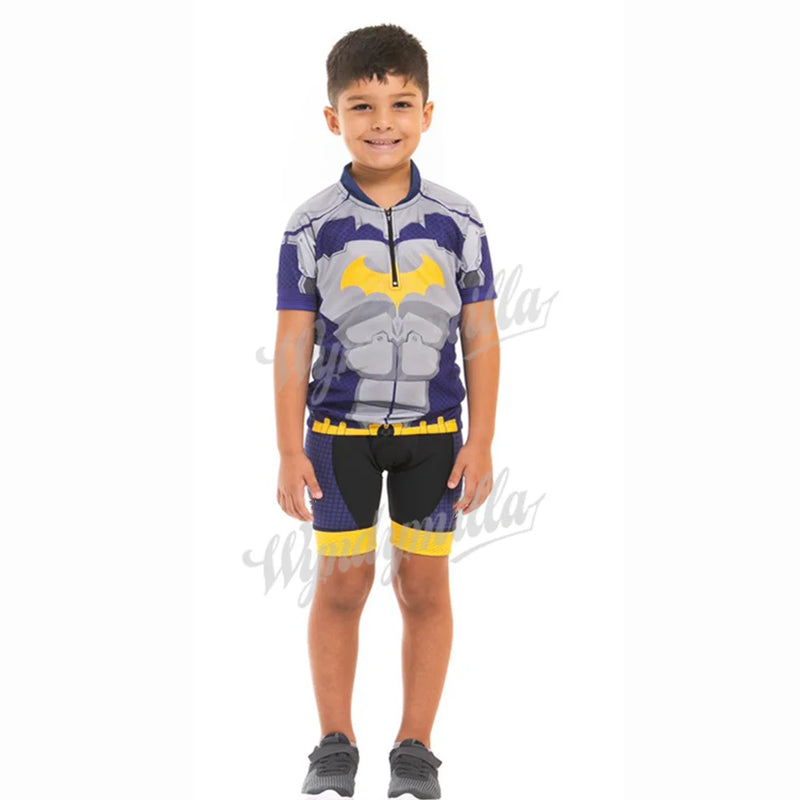 Maglia da Ciclismo per bambini Set abbigliamento estivo ragazzi MTB Ropa bici tuta - immagine 5