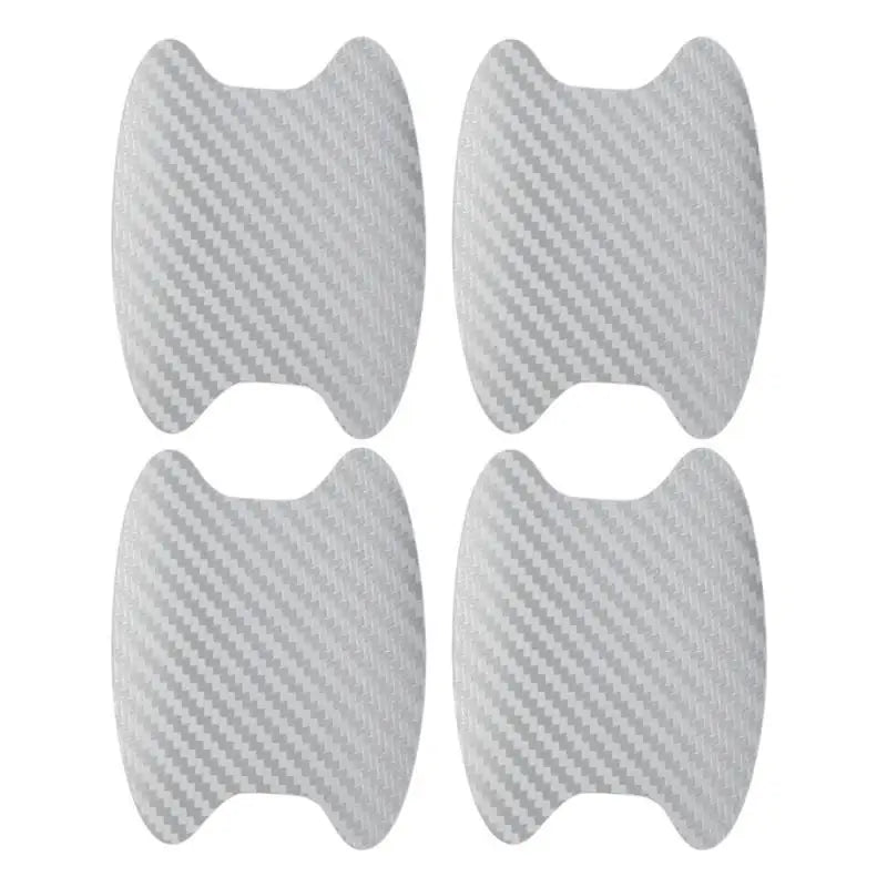 Adesivi Protezione Maniglie Auto 4 Pezzi – Pellicola Antigraffio in PVC Effetto Fibra di Carbonio, Copertura Portiera Universale - Campeda